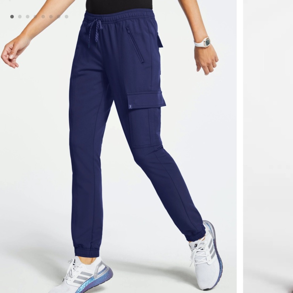 NWOT Navy Cargo Joggers, Size Small